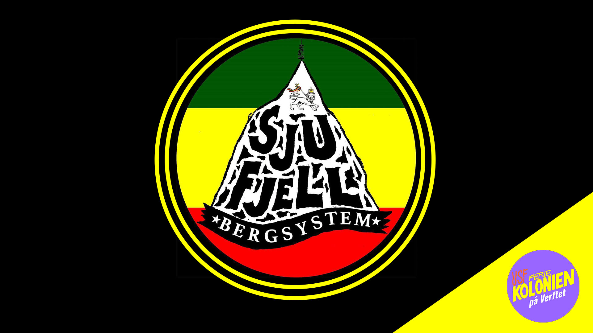 illustrasjon med Sju Fjell Bergsystem sin logo