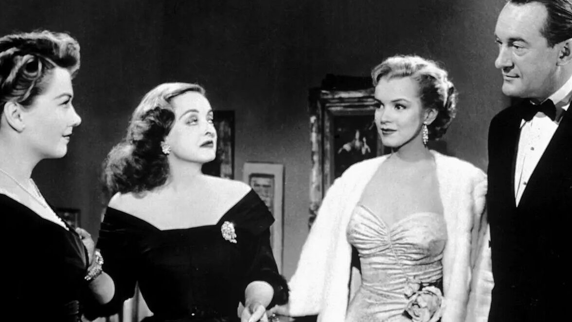 Bilde fra filmen All aboout Eve - med Marilyn Monroe og Bette Davis