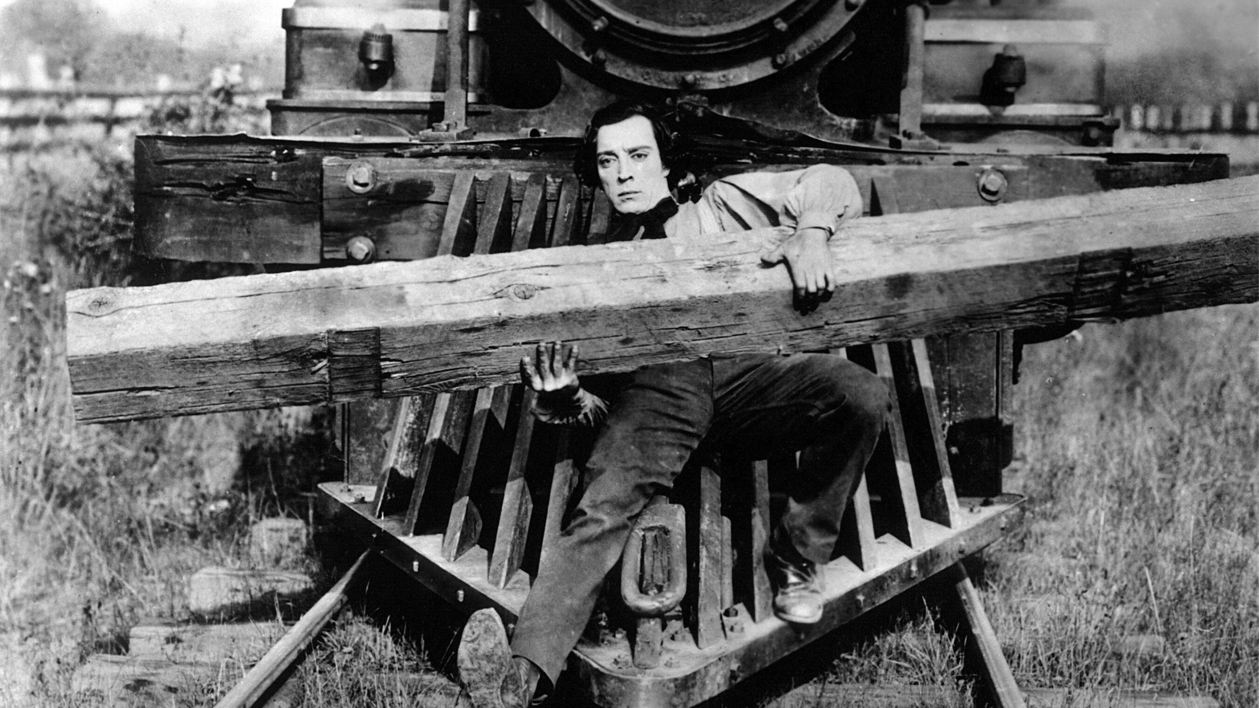 Bilde av Buster Keaton i filmen Generalen